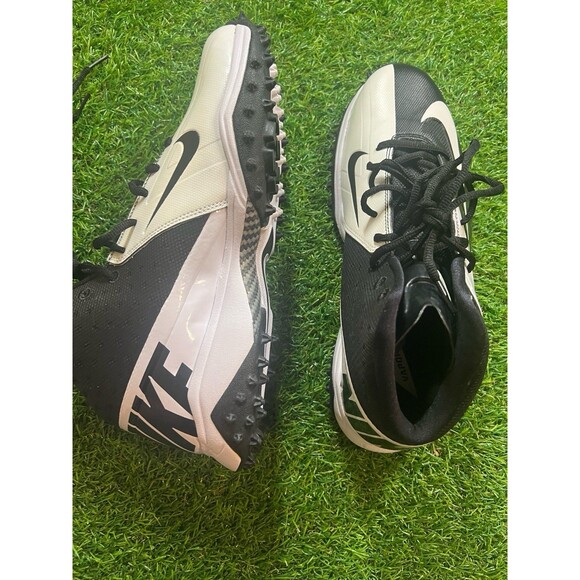 NIKE VAPOR PRO 3/4 DESTROYER Football Cleats  White/Black  Size 10.5 NEW Oreo S3 main image 7